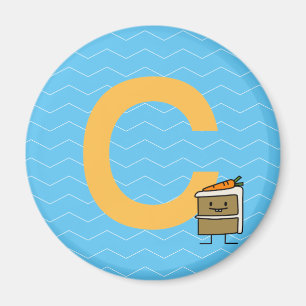 Íman Dentes do coelho da fatia do bolo de cenoura que