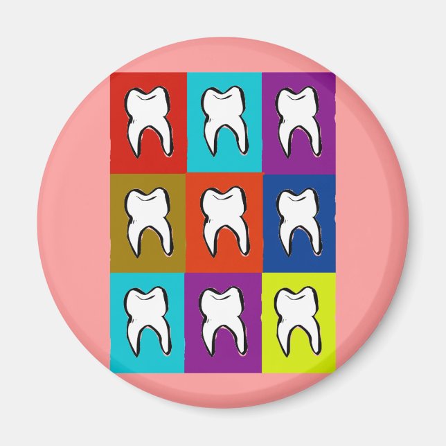 Íman Dentist Popart Gifts (Frente)