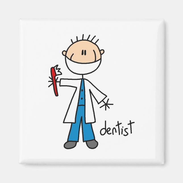 Íman Dentista Boneco de Palito (Frente)