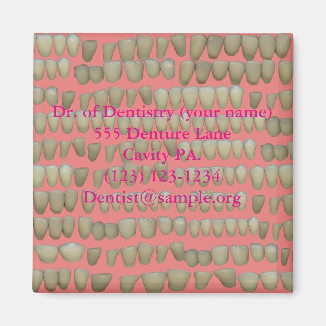 Íman Dentista Odontologia Rotativa Dentes Ajuda Ortodon (Frente)