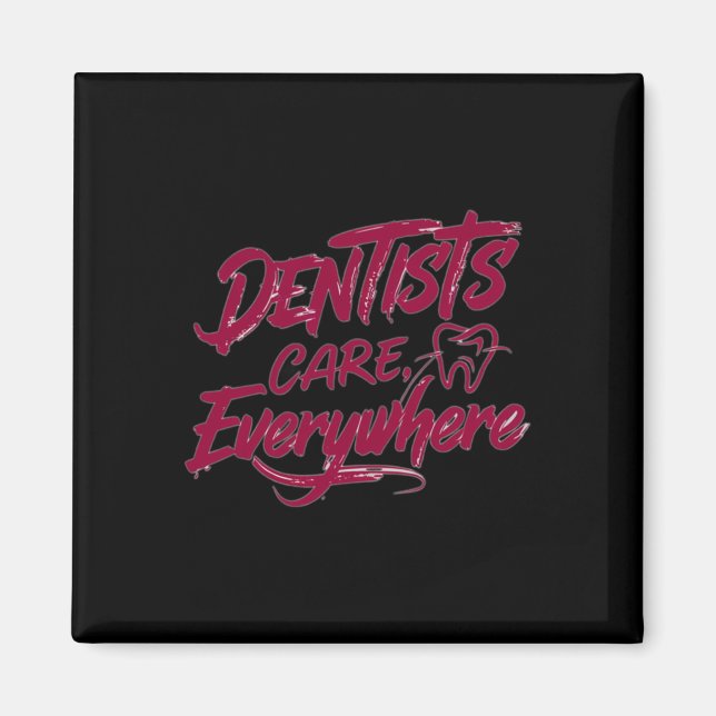 Íman Dentistas Cuidados (Frente)