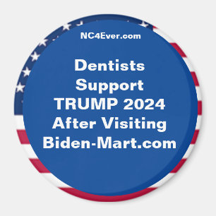 Íman Dentistas suportam o TRUMP 2024 após o frigorífico