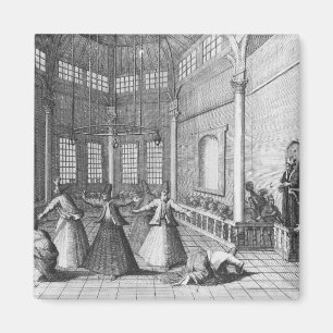 Íman Dentro de uma mesquita turca, ilustração