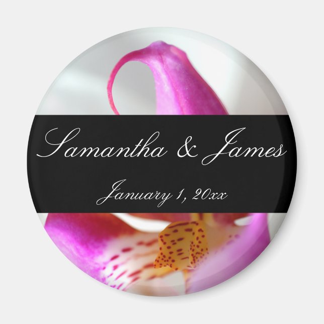 Íman Dentro de uma Orquídea Branca Casamento Pessoal (Frente)