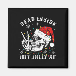 Íman Dentro morto, mas Papai noel esquelético Jolly Af 