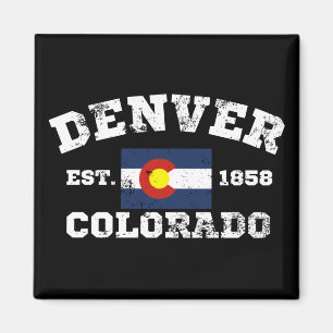 Íman Denver Colorado Retro Vintage