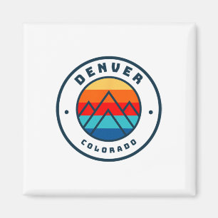Íman Denver Colorado Skiing Snowboard Ski Family Tri