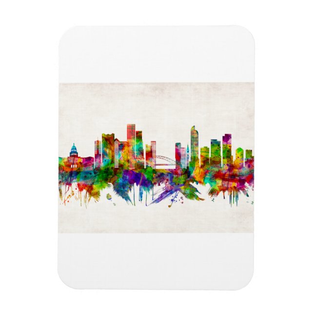 Íman Denver Colorado Skyline (Vertical)