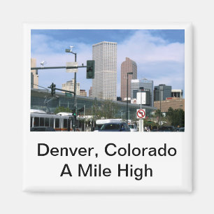 Íman Denver, Colorado - uma imã de geladeira alta da