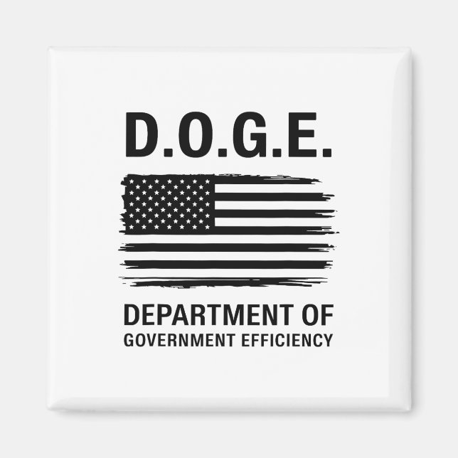 Íman Departamento De Cães Para A Eficiência Do Governo  (Frente)
