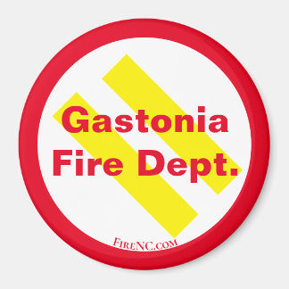 Íman Departamento de Incêndio Gastonia Vermelho/Amarelo