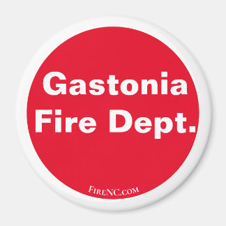 Íman Departamento de Incêndio Gastonia Vermelho/Branco