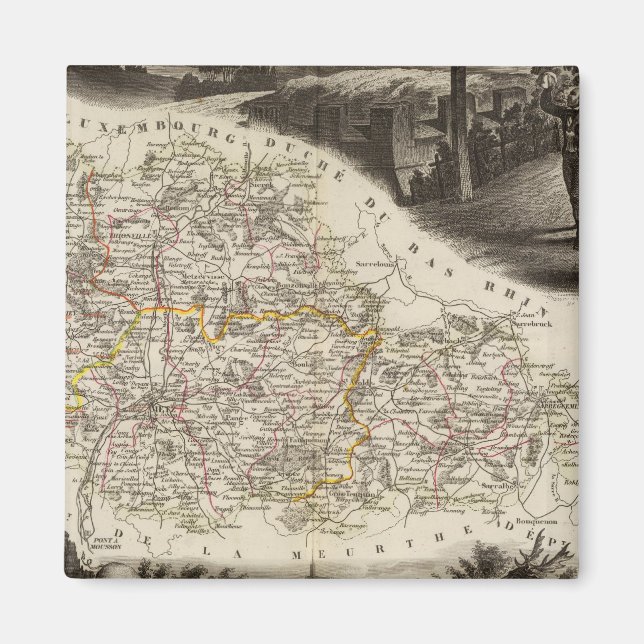 Íman Departamento de Moselle (Frente)