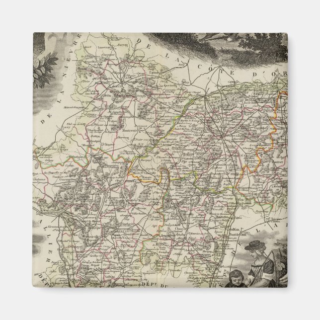 Íman Departamento de Saone et Loire (Frente)