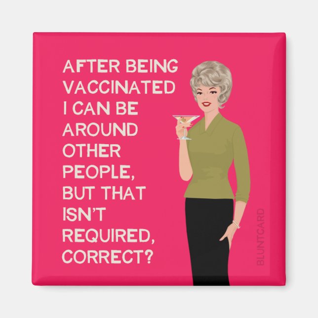 Íman Depois de ser vacinado, posso estar perto de outra (Frente)