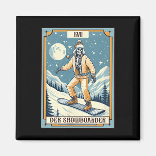 Íman Der Snowboarder Tarot Card Snowboard Wint