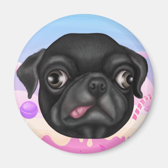 Íman Derpy Pug (Frente)