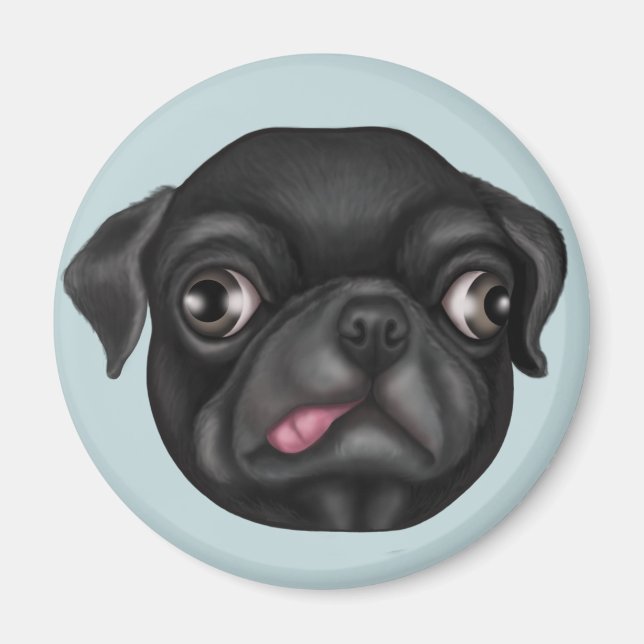 Íman Derpy Pug (Frente)
