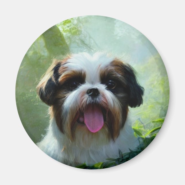 Íman Derpy Shih Tzu Magnet (Frente)
