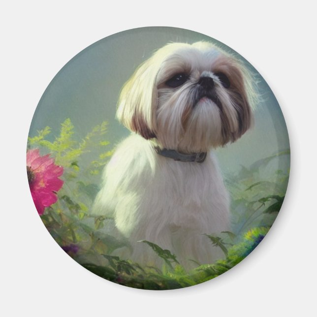 Íman Derpy Shih Tzu Magnet (Frente)