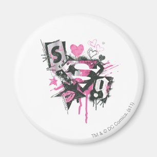 Íman Derramares de Supergirl e Colagem de Scribbles