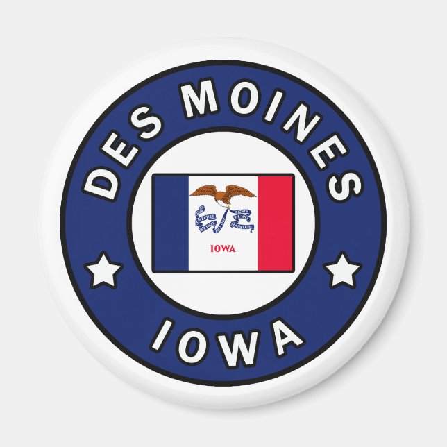 Íman Des Moines Iowa (Frente)