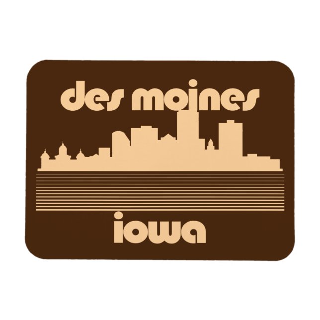 Íman Des Moines, Iowa (Horizontal)