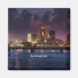 Íman Des Moines, Iowa cityscape