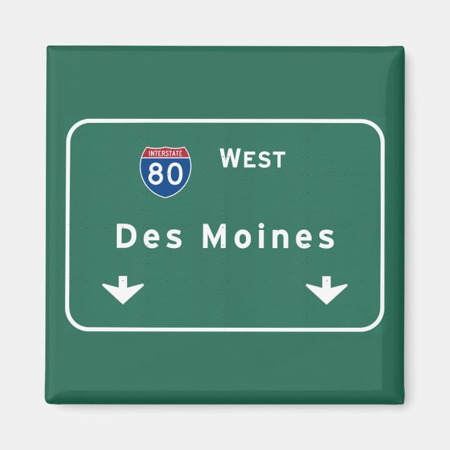 Íman Des Moines Iowa ia Interstate Highway Freeway : (Frente)