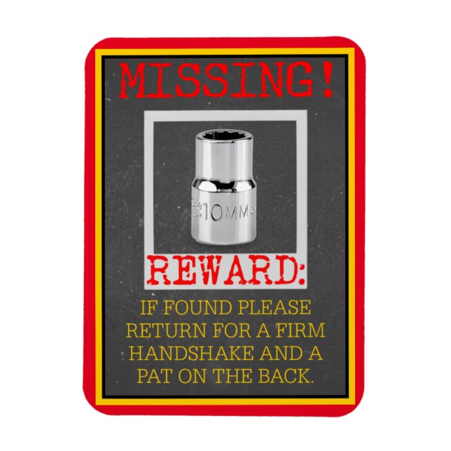 ÍMAN  DESAPARECIDO! SOQUETE DE 10 MM (Vertical)