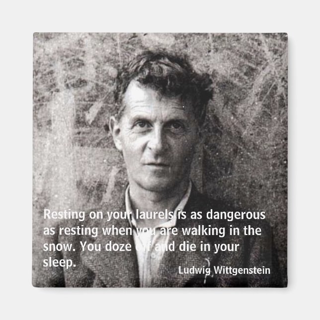 Íman Descansar em seus louros é como Dan... (Frente)