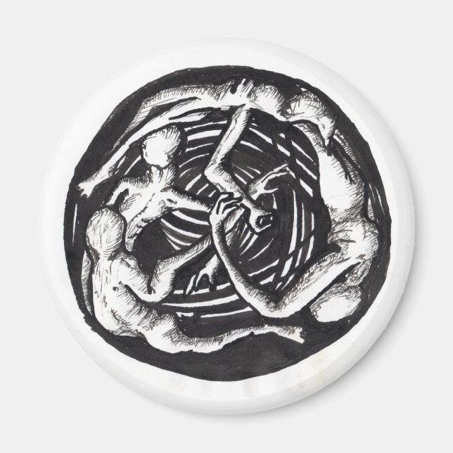 Íman Descida de espiralagem (Frente)