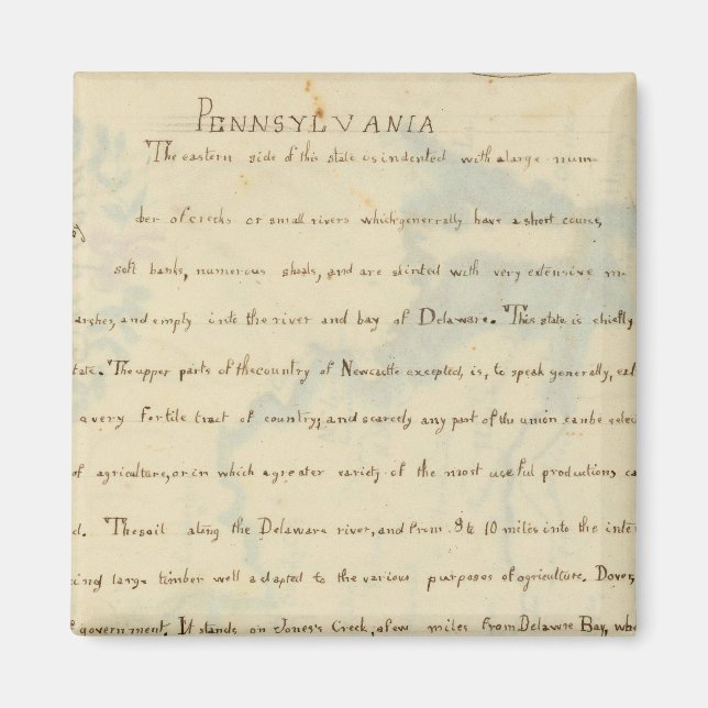 Íman Descrição de Delaware (Frente)