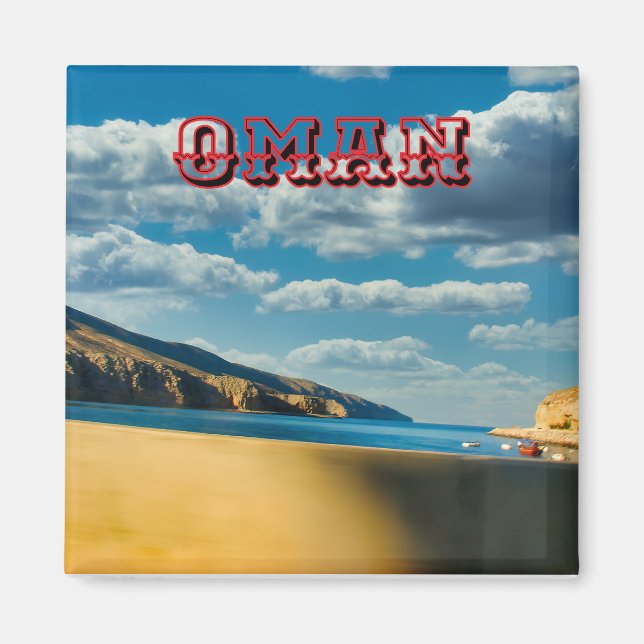 Íman Descubra a beleza majestosa do ímã Omã (Frente)