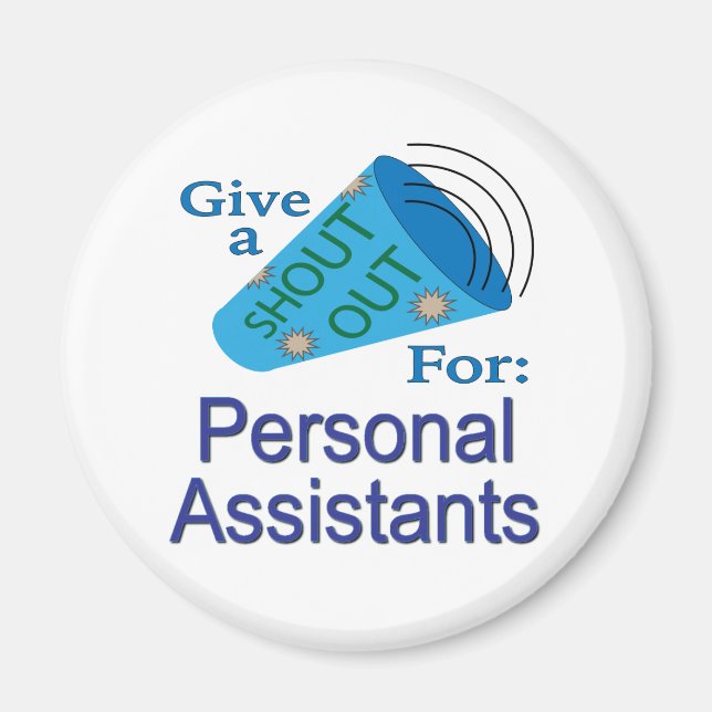 Íman Descubra os Assistentes Pessoais (Frente)