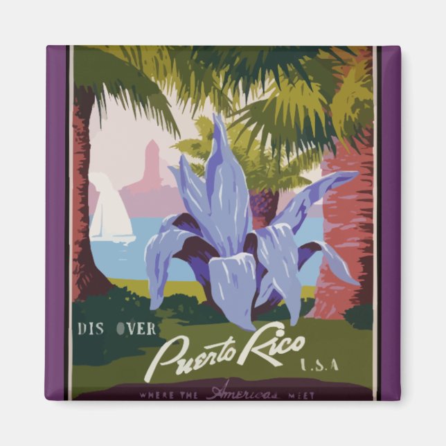Íman Descubra Porto Rico (Frente)