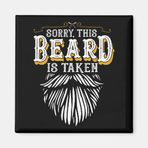 Íman Desculpe Esta Barba Está Ocupada País Retro Dia do