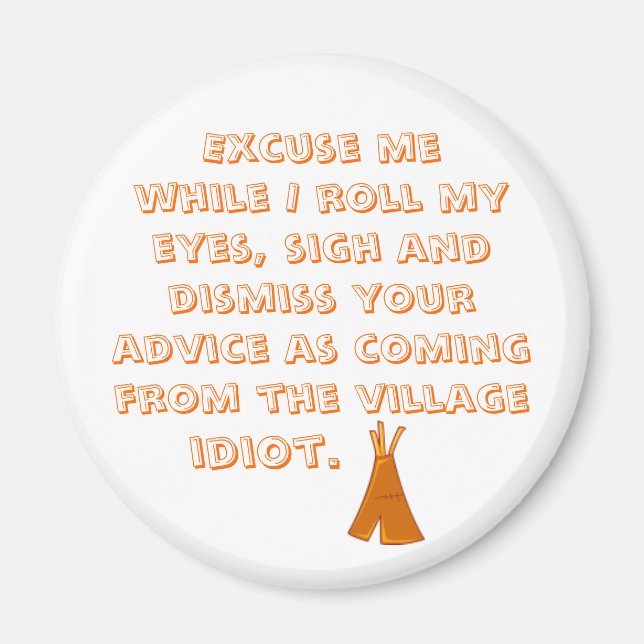 Íman Desculpe-me enquanto roto meus olhos (Frente)