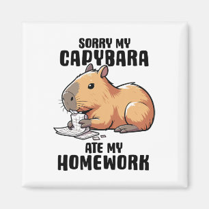 Íman Desculpe, Meu Capivara Comeu Meu Dever De Casa Cap