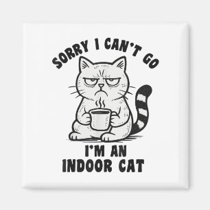 Íman Desculpe, não posso ir, sou um gato engraçado