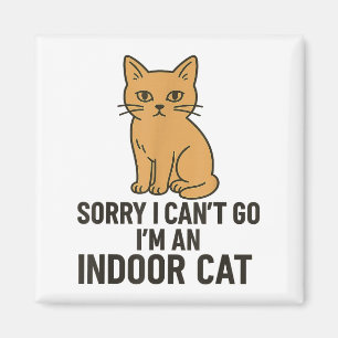 Íman Desculpe, Não Posso Ir, Sou um Gato Indoor Diverti