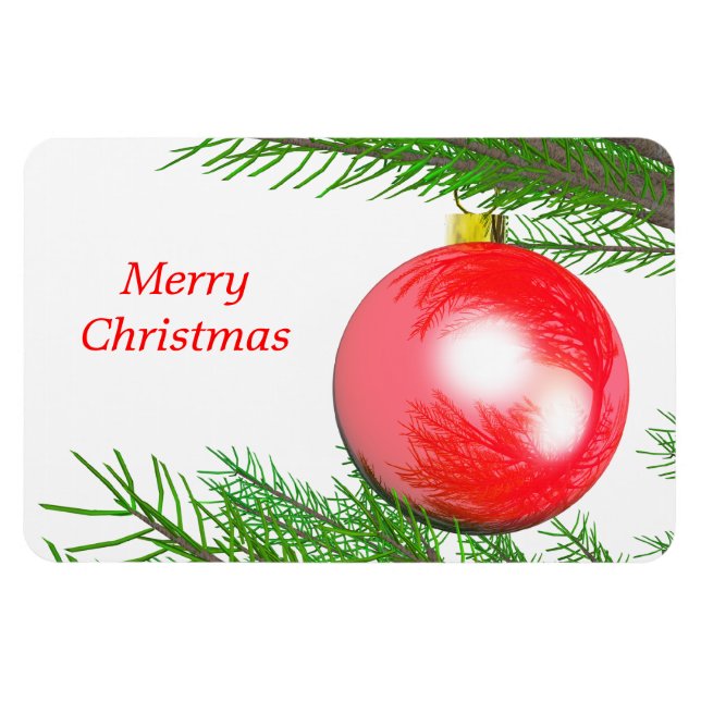 Íman Desdecoração de Árvore Feliz de Natal (Horizontal)