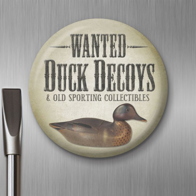 Íman Desejado - Antigos Decoys de Pato (Custom Magnet)