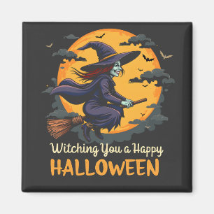 Íman Desejando a você uma Bruxa Feliz de Halloween na B