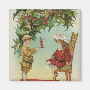 Íman Desejo a Você um Feliz Natal - cartão postal antig