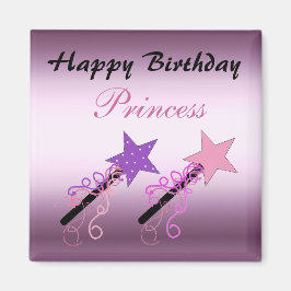 Íman Desejos de Aniversário de Princesa