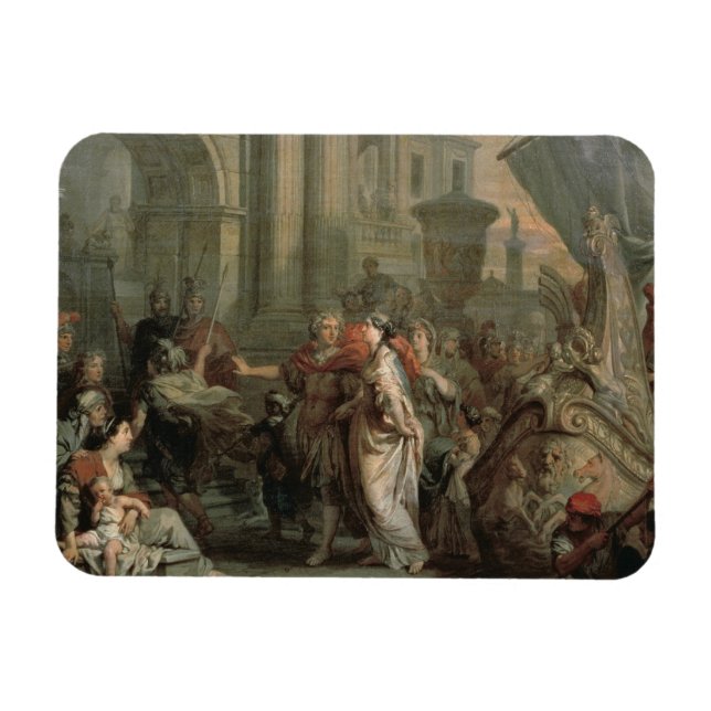 Íman Desembarque de Cleópatra em Tarsus (óleo ligado) (Horizontal)