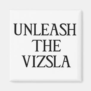Íman DESENCADEIE o VIZSLA (as letras grandes)