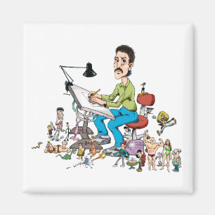 Íman Desenhador de desenhos animados