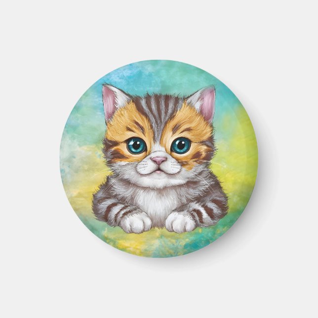 Íman Desenhando Gato (Frente)